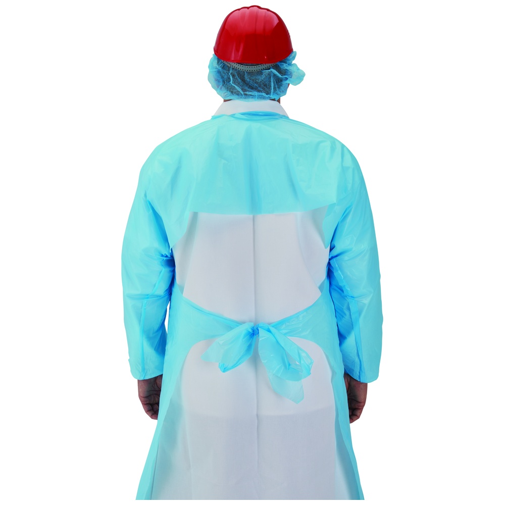 PolyCo PolyWear® Embossed Gowns, Thumb Loop, Open Back PolyCo PolyWear® Embossed Gowns, Thumb Loop, Open Back