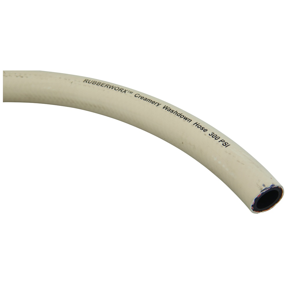 Hanna Rubber Washdown Hose, No Fittings, 0.75 Inch ID, White