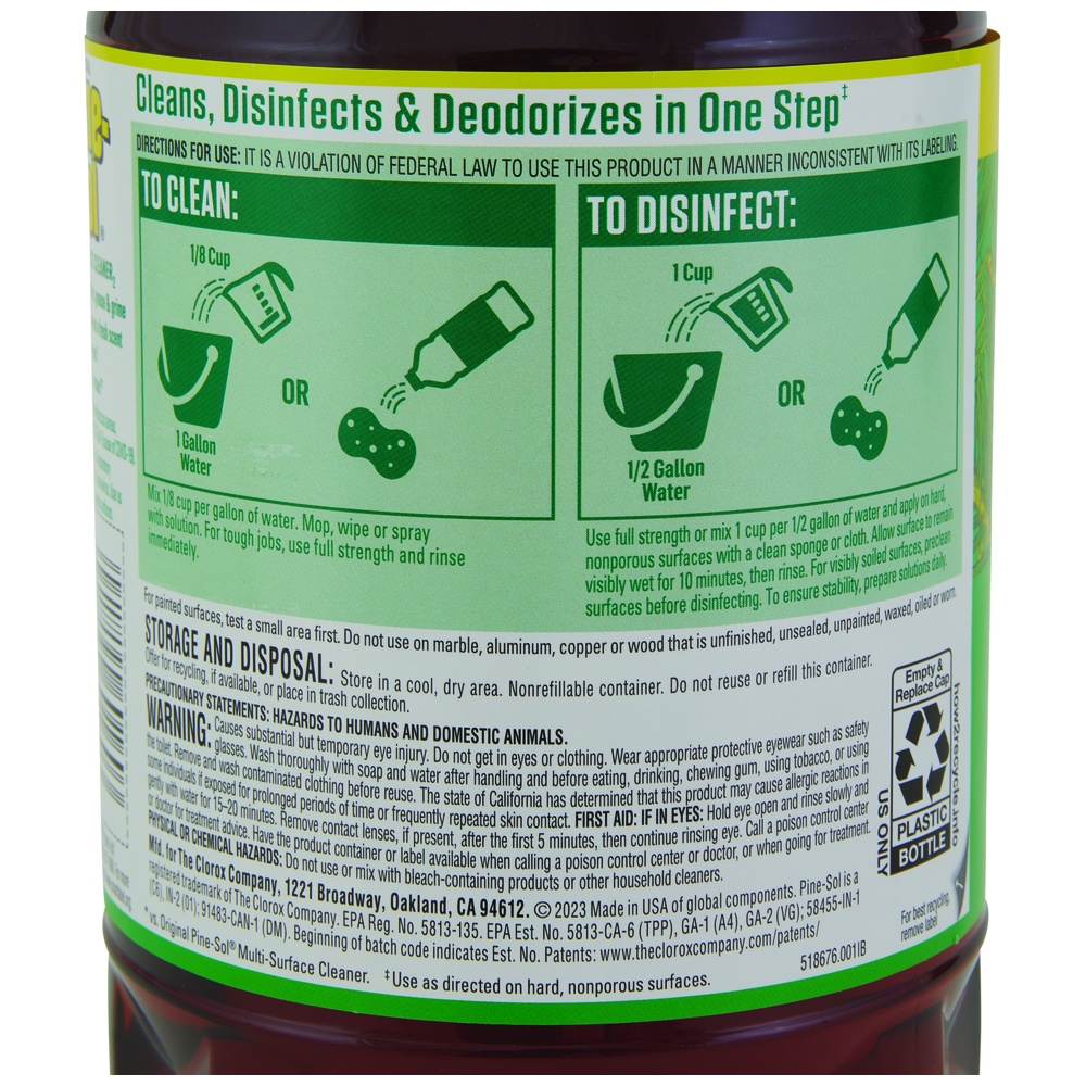 Pine-Sol® Multi-Surface Cleaner with Citric Acid, Pine Scent
