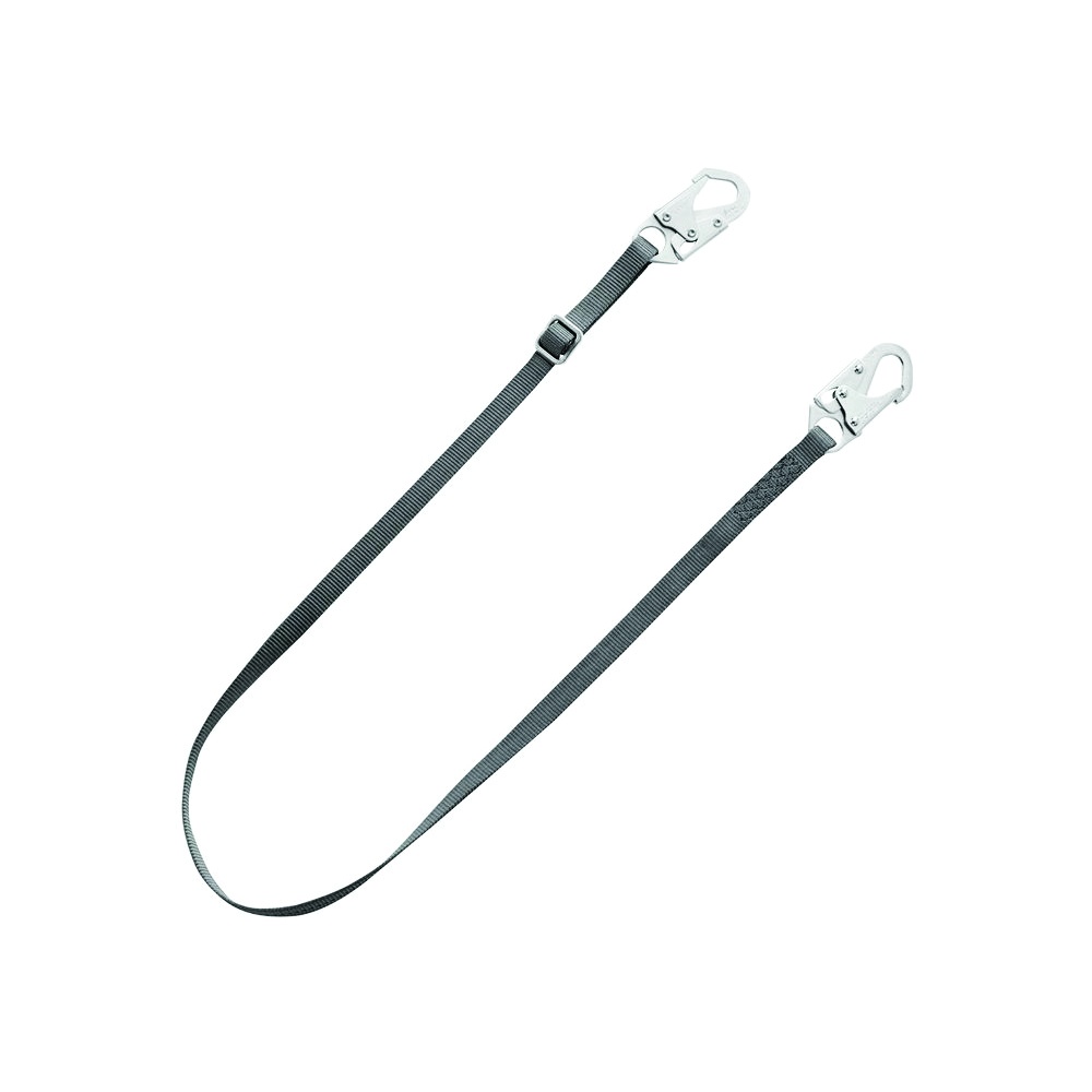 MCR Safety™ V-Series Standard Restraint Lanyard, Single Leg, Adjustable, Small Snap Hooks, 6 Feet