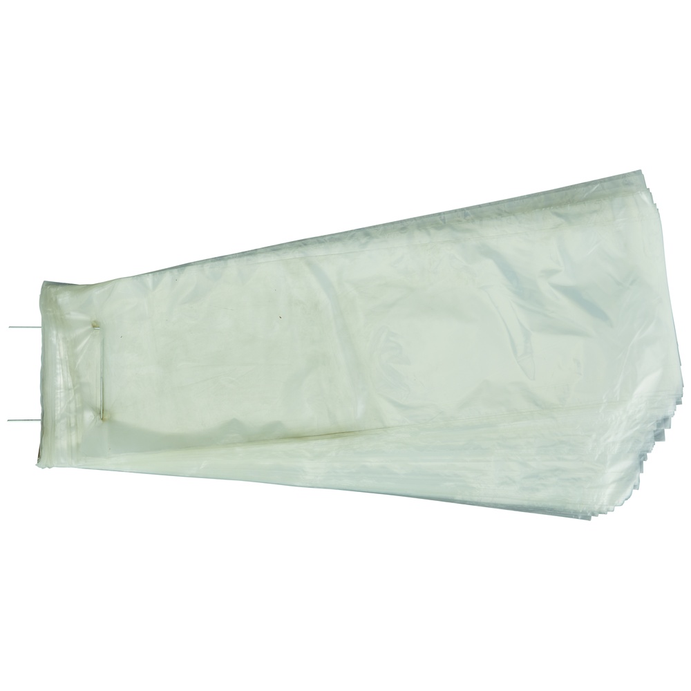 BPD Wicketed Freezer Bags, Side Seal, Individually Cut, HDPE/LLDPE, 1.25 Mil, Clear