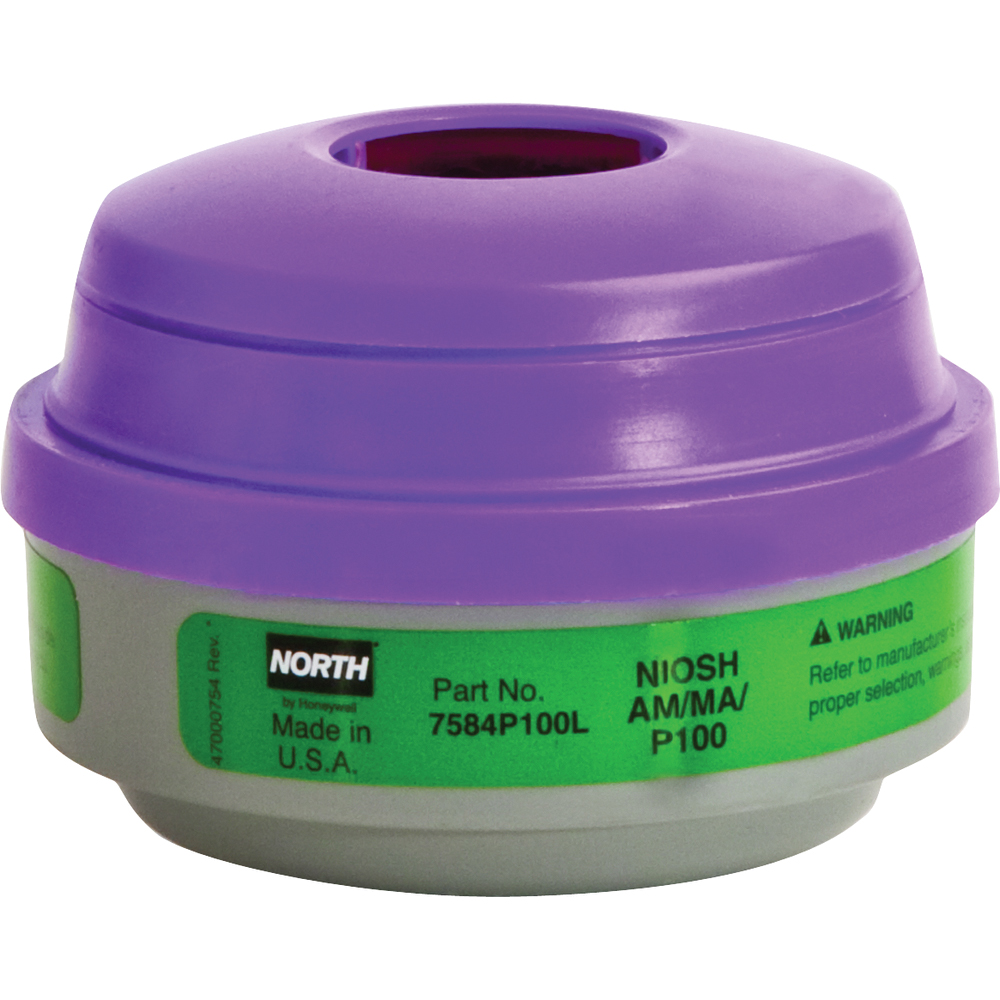 Honeywell North Respirator Cartridge, Ammonia/Methylamine Filter with P100
