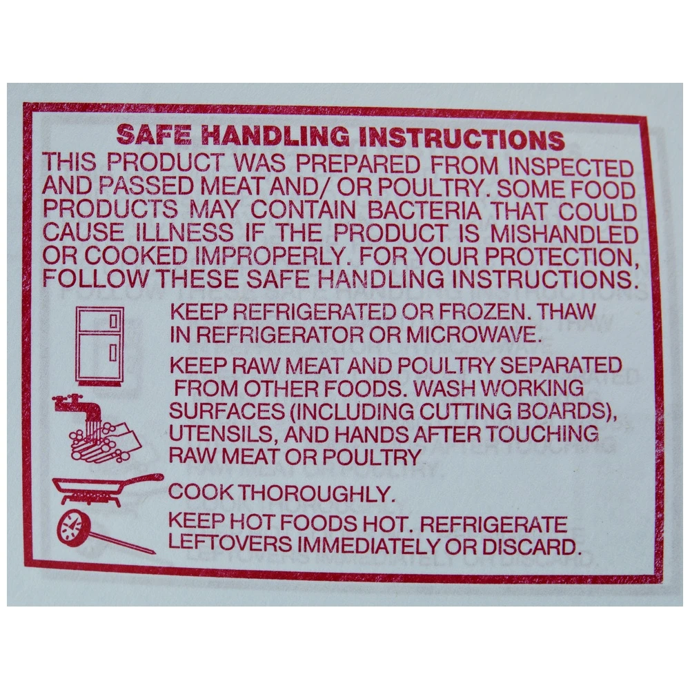Danco Locker Paper, Red Ink, Safe Handling Print, 18 Inch x 1000 Feet, White