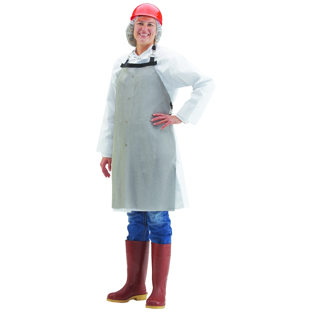 US Mesh® Metal Mesh Aprons USM2100, Stainless Steel, 20 Inch x 34 Inch