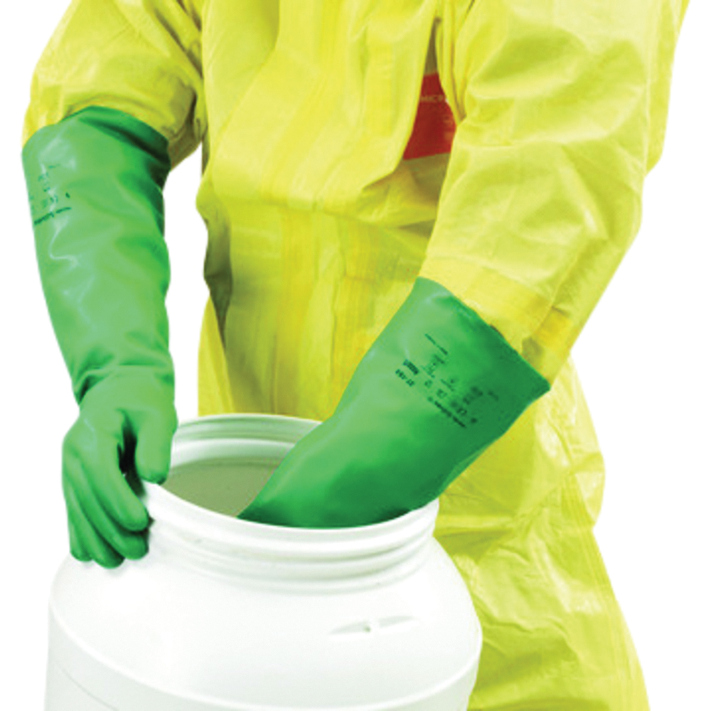 Ansell AlphaTec® Solvex® 37-185 Elbow-Length Nitrile Gloves, Green