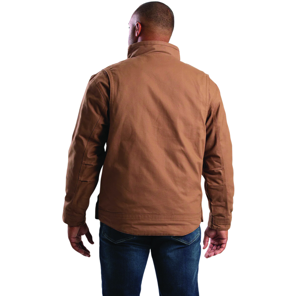 Berne Men's Washed Duck Flannel-Lined Work Jacket