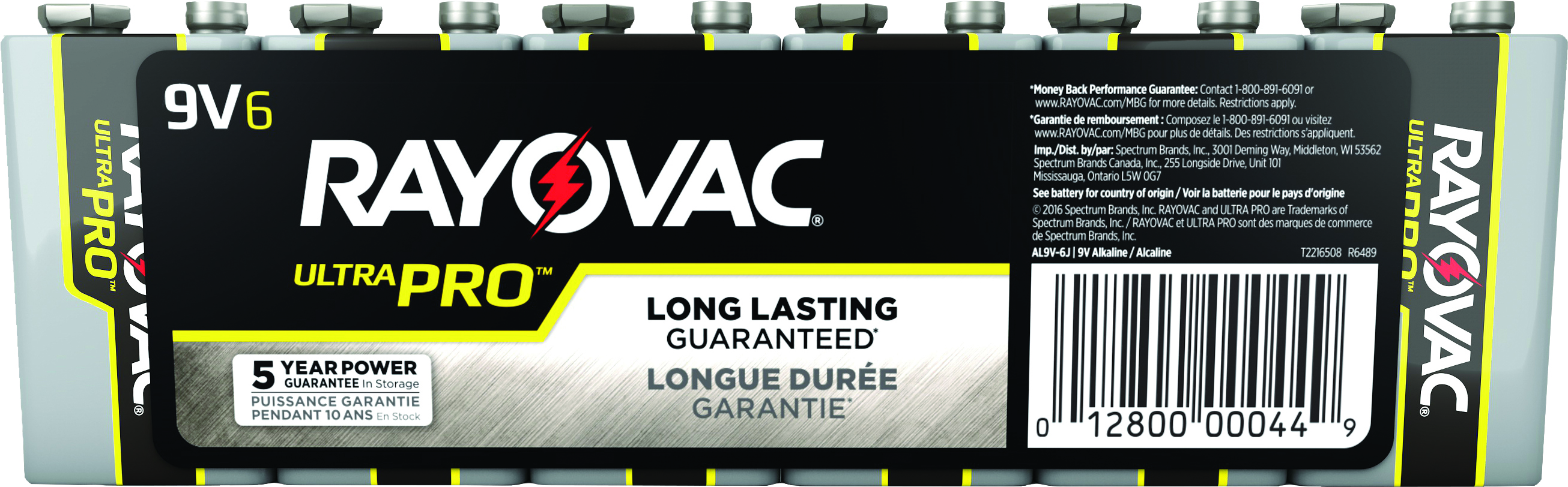 RAYOVAC® Ultra Pro™ Alkaline Batteries, 9V