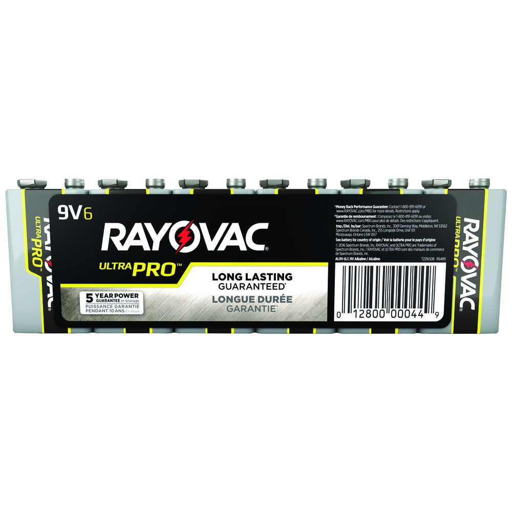RAYOVAC® Ultra Pro™ Alkaline Batteries, 9V