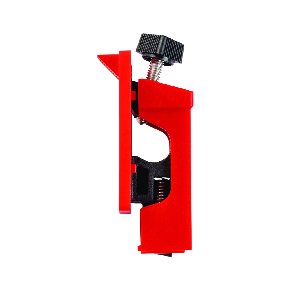 Brady 176495 Clamp-On Circuit Breaker Lockout/Tagout, Slide Cover - Red