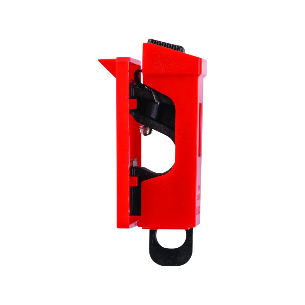 Brady 176495 Clamp-On Circuit Breaker Lockout/Tagout, Slide Cover - Red