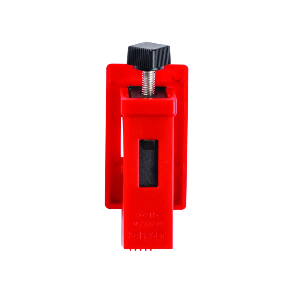 Brady 176495 Clamp-On Circuit Breaker Lockout/Tagout, Slide Cover - Red