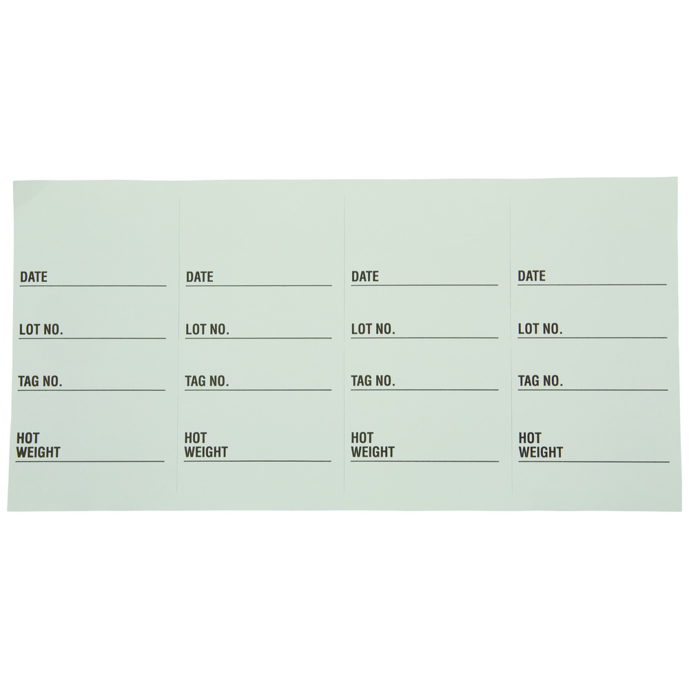 Creative Tag & Label 4-Part Hot Carcass Tags, Perforated, 2.1 Inch x 4.25 Inch White