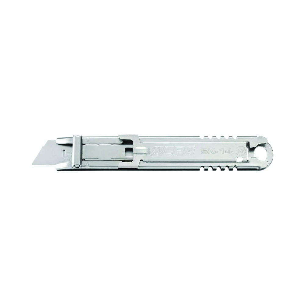 OLFA Semi-Automatic Self-Retracting Safety Knife, SK-14, Stainless Steel, NSF OLFA Semi-Automatic Self-Retracting Safety Knife, SK-14, Stainless Steel, NSF