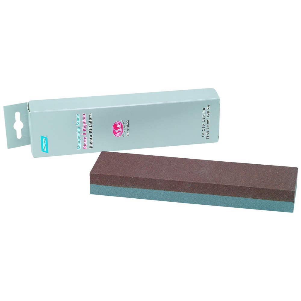 Norton India Economy Tool & Knife Benchstone UPB8, Medium Grit, 8 Inch x 2 Inch x 3/4 Inch