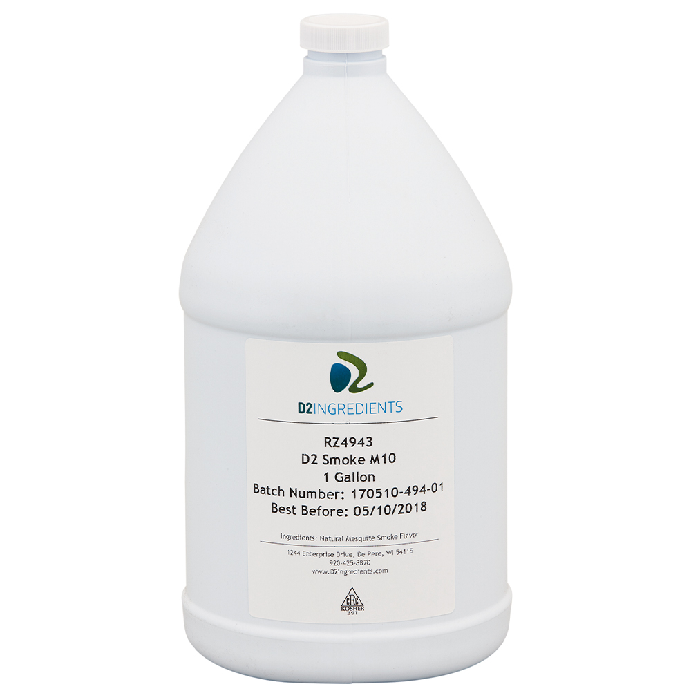 D2 Ingredients Mesquite Liquid Smoke 10, 1-Gallon