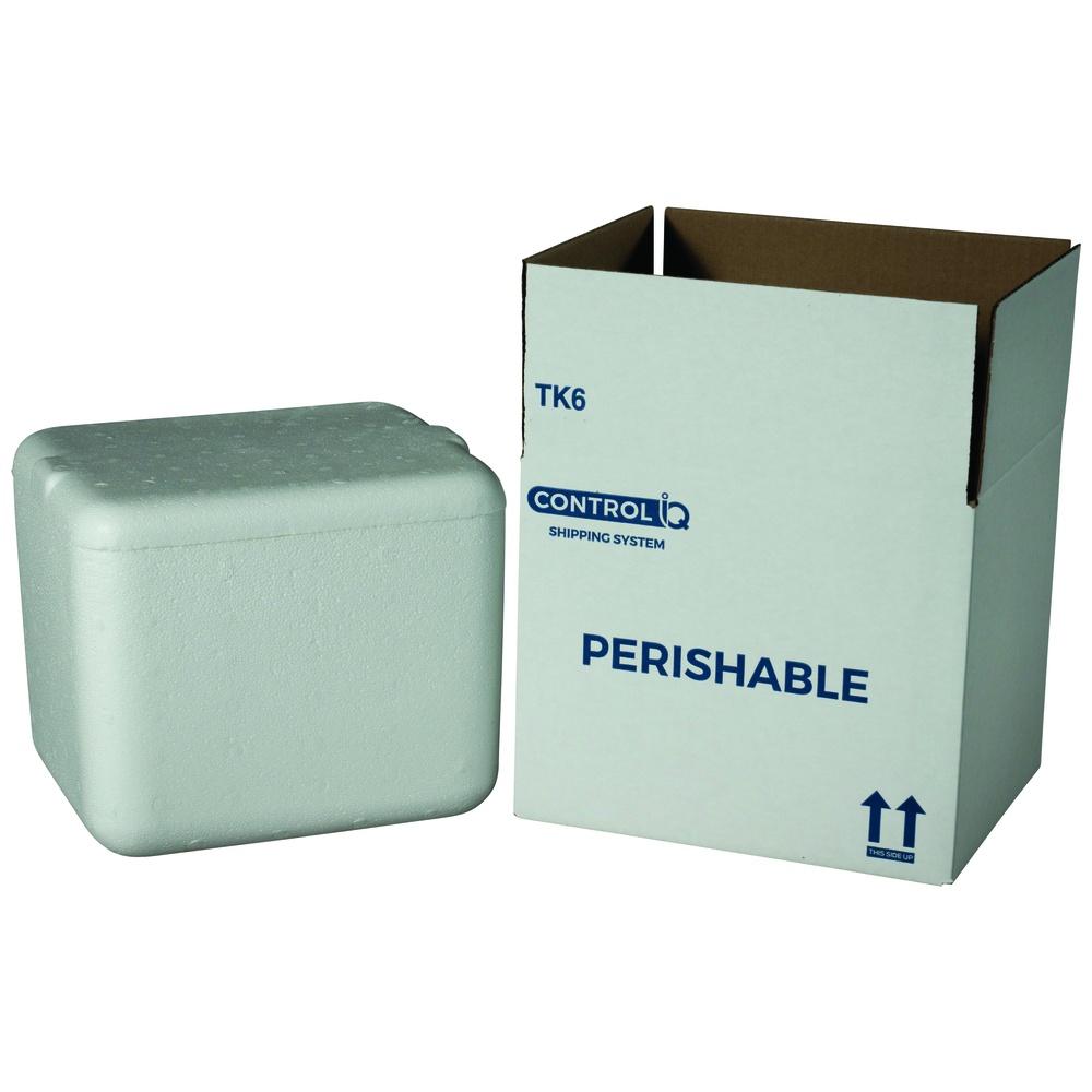 Plastilite Integritemp TK6 Series EPS Foam Cooler with Shipping Box, 11.25 Inch x 9.25 Inch x 9.625 Inch