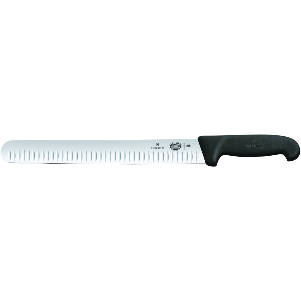 Victorinox Slicing Carving Knife with Fibrox Handle, Granton Edge Blade