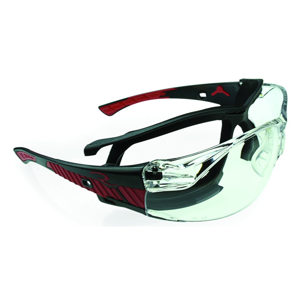 Radians Obliterator™ IQ - IQuity Safety Glasses, Foam Lined, Anti-Fog, Black/Red