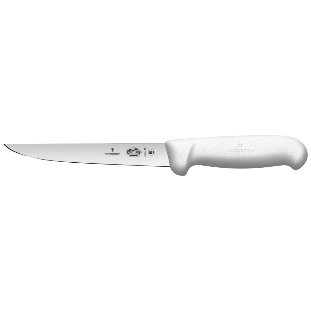 Victorinox Straight Boning Knives with Fibrox Handle, Extra Wide Stiff Blade