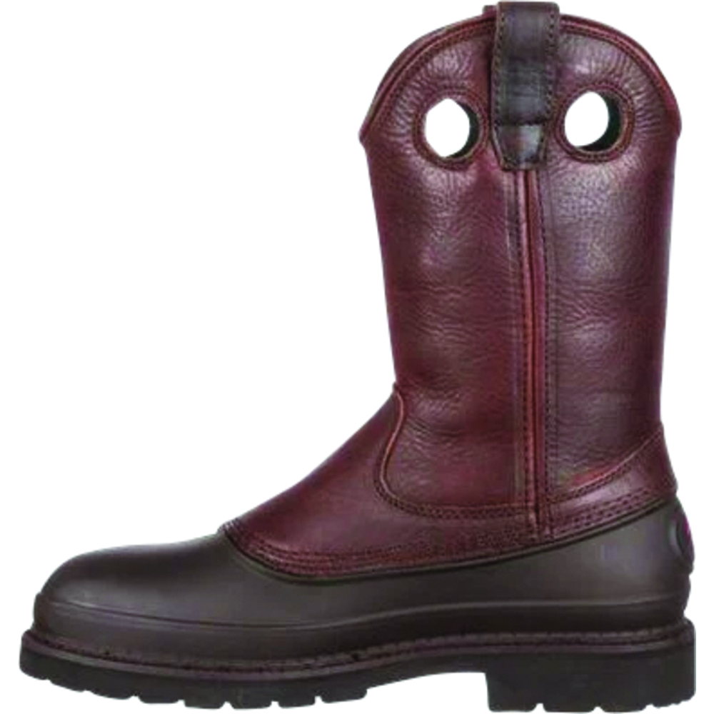 Lehigh Safety Shoes Georgia Boot Muddog Wellington Pull-On Work Steel Toe Boots