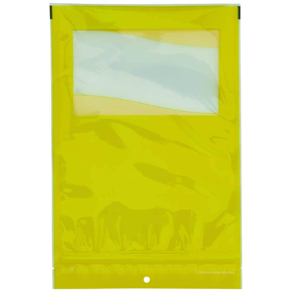 Winpak Resealable Zipper Vacuum Pouches, 5 Mil, Windowed, Hang Hole, Tear Notch, 7.5in x 11.3in