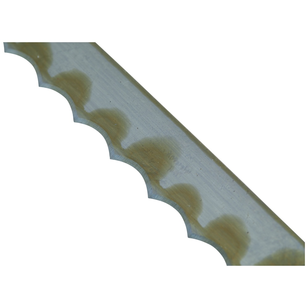 Edge Manufacturing Scalloped Bandsaw Blade, Silver, 152.5 x 0.625 x 0.025 inch
