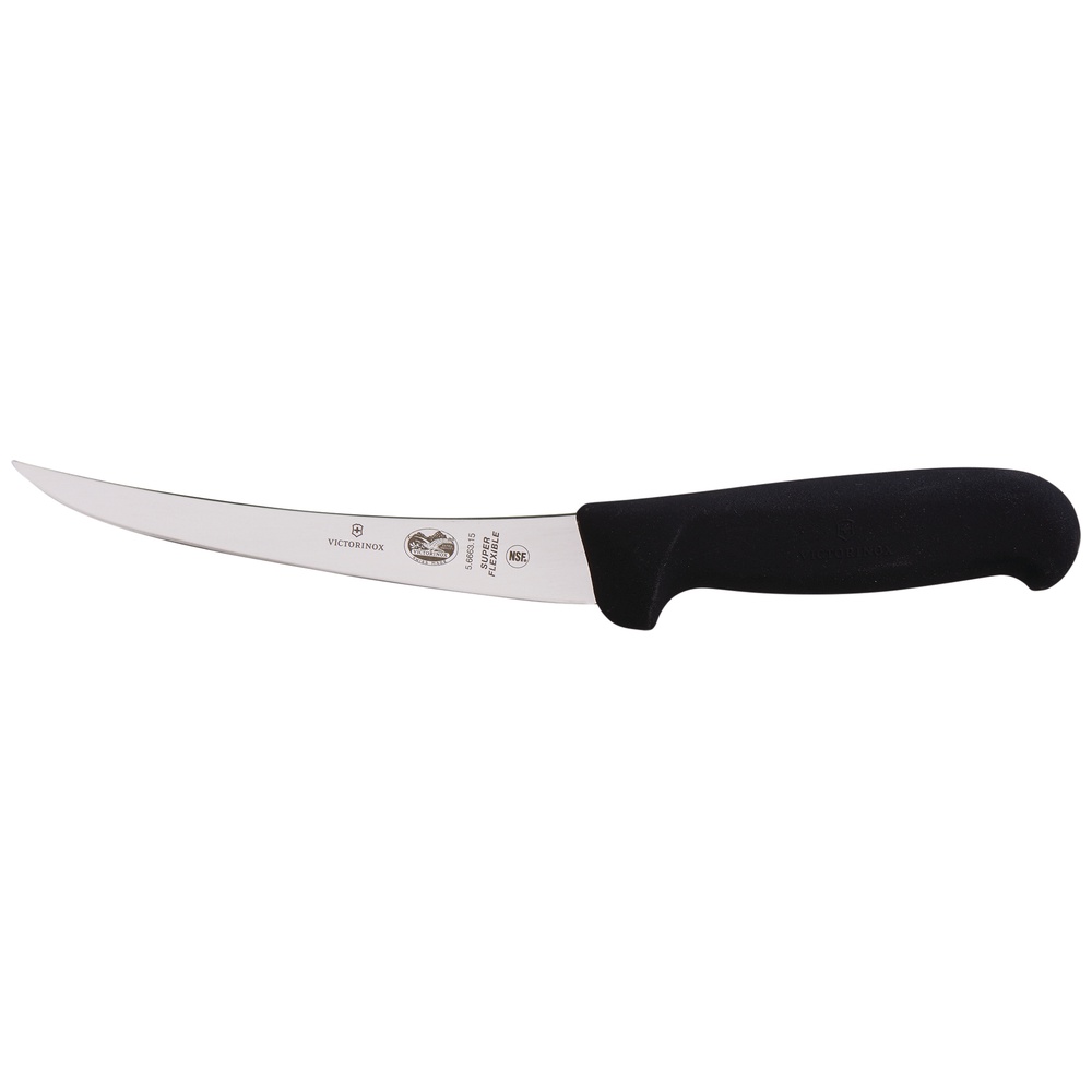 Victorinox Curved Boning Knife with Fibrox Handle, Superflex Blade