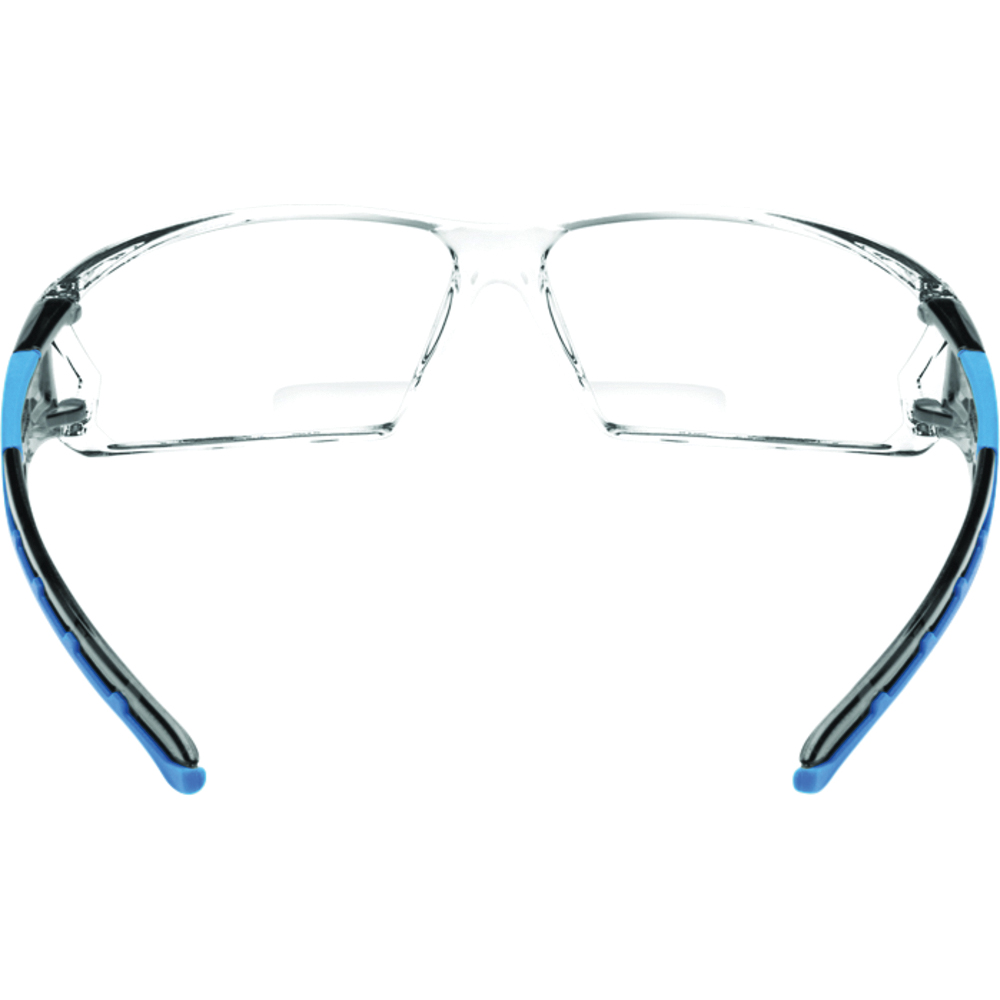 Ironwear Iron-Fog Reader Safety Glasses, Anti-Fog, Blue Frame, Clear Lens