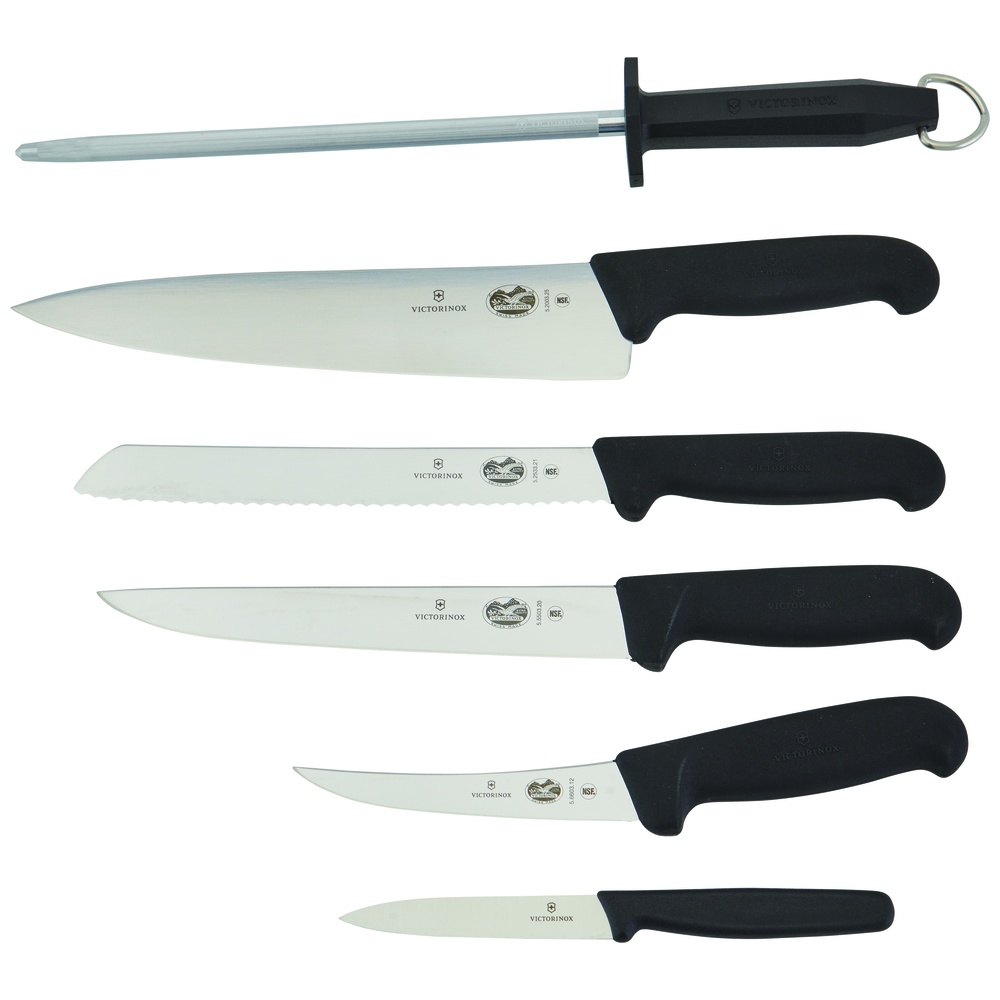 Victorinox 7-Piece Fibrox Handle Knife Set, Stainless Steel