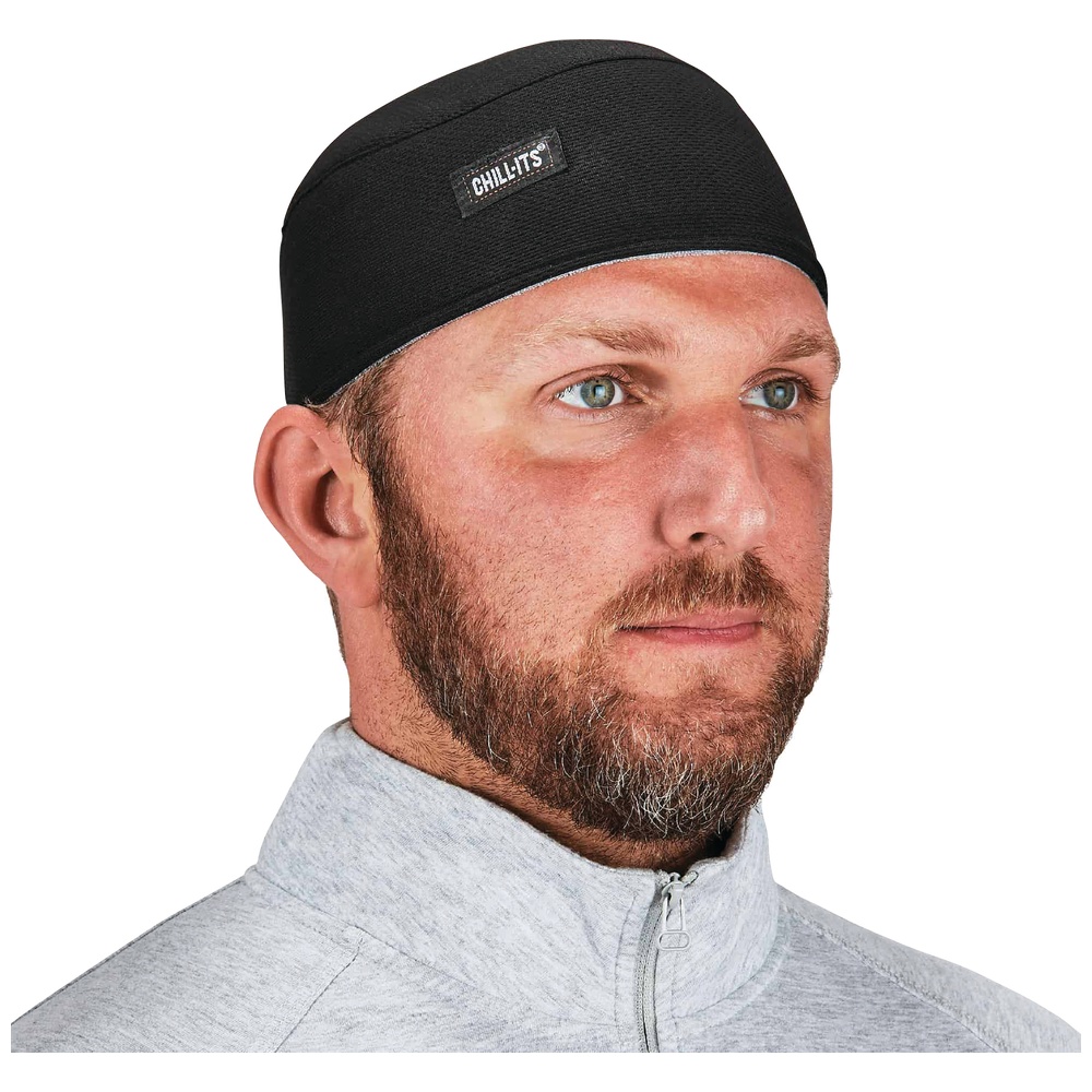 Ergodyne Chill-Its 6630 High-Performance Skull Cap with Terry Cloth Sweatband