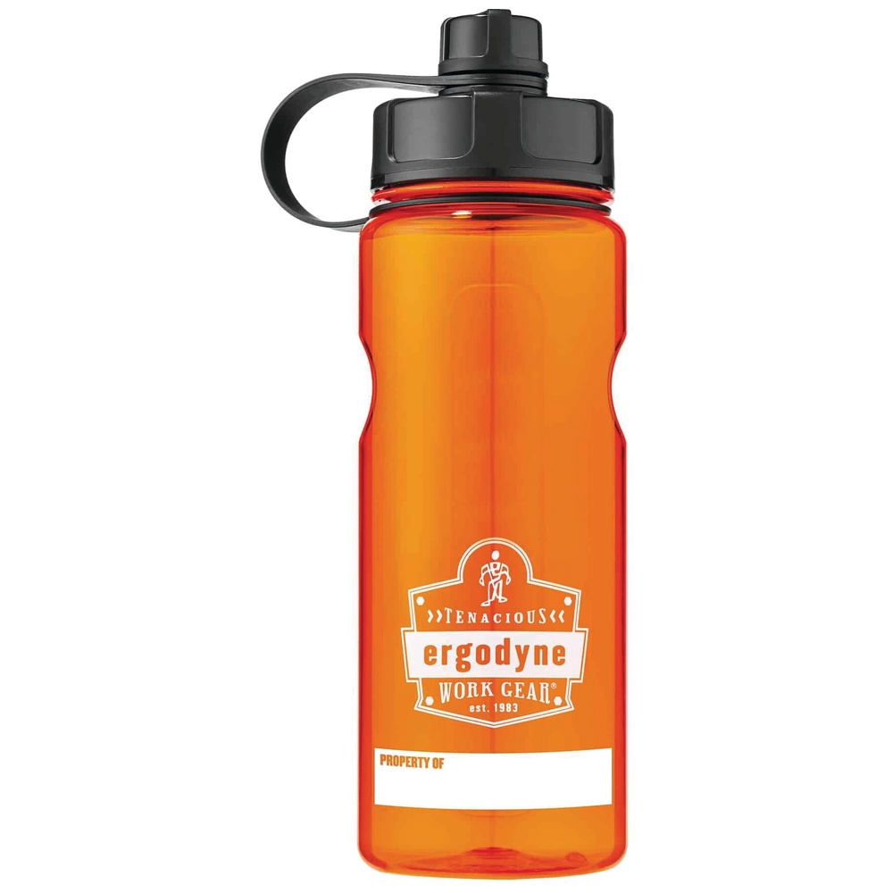 Ergodyne Chill-Its 5151 BPA-Free Plastic Water Bottle, 34oz