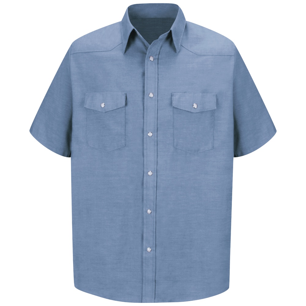 Workwear Outfitters Red Kap Short Sleeve Deluxe Western Style Shirt