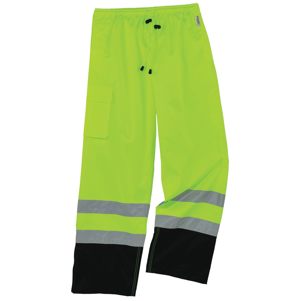 Ergodyne GloWear 8915BK Rain Pants with Black Bottom