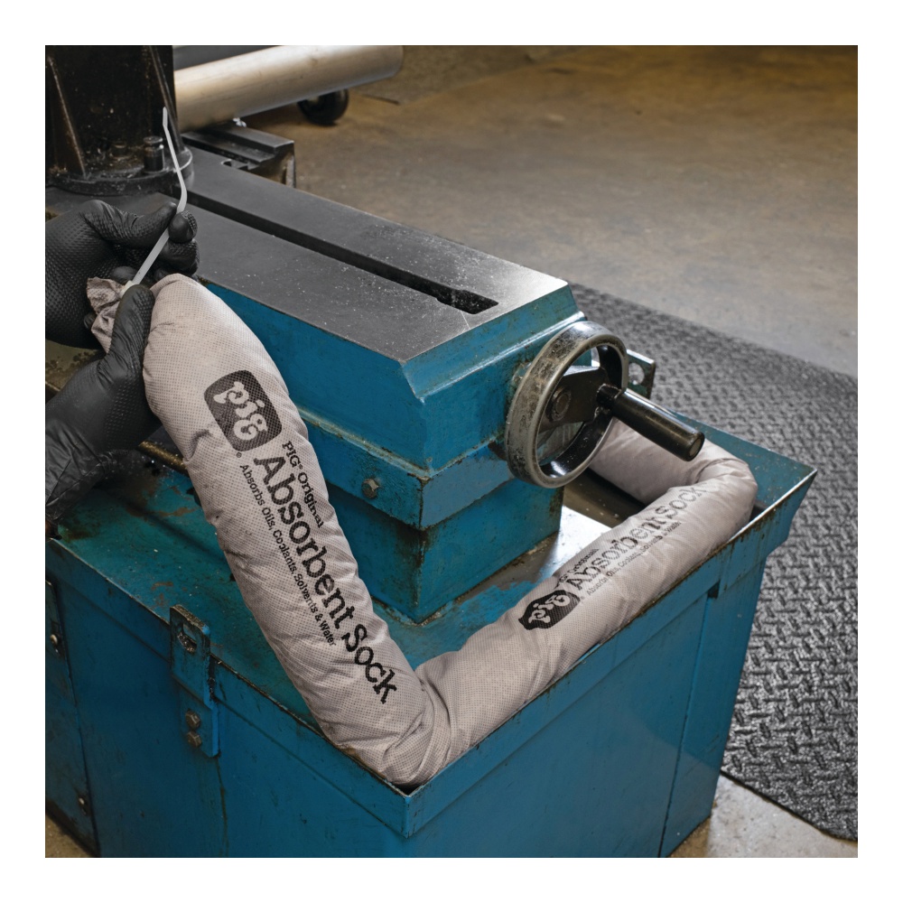 New Pig Clip and Fit® Absorbent Sock With Corncob Filler New Pig Clip and Fit® Absorbent Sock With Corncob Filler