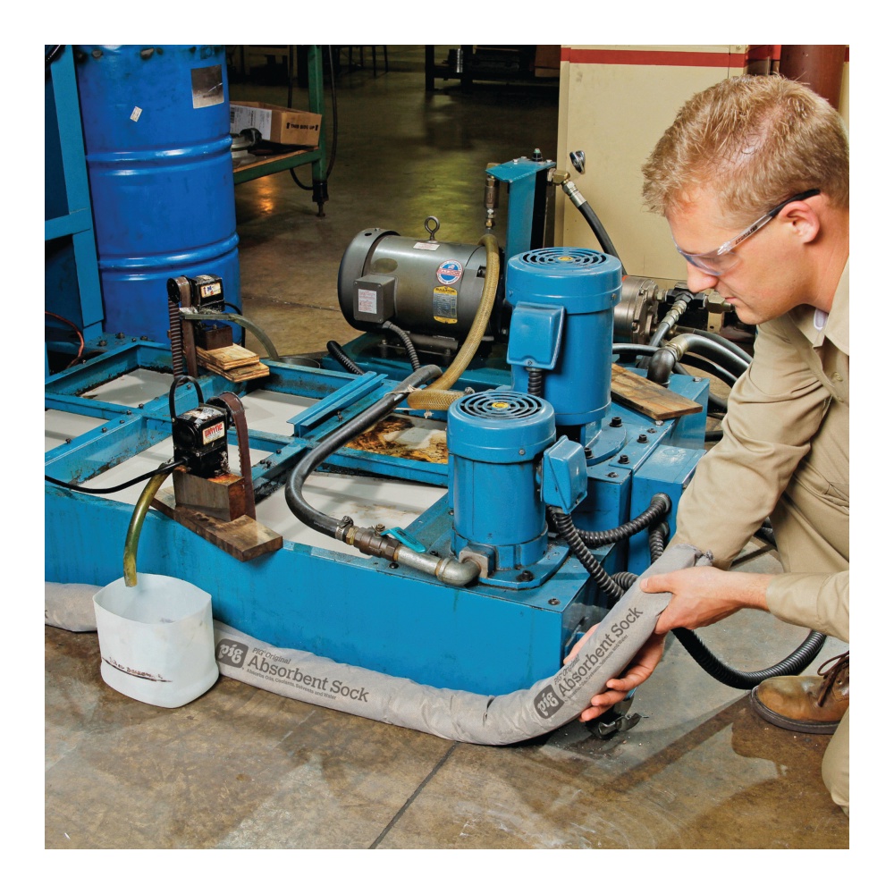 New Pig Clip and Fit® Absorbent Sock With Corncob Filler New Pig Clip and Fit® Absorbent Sock With Corncob Filler