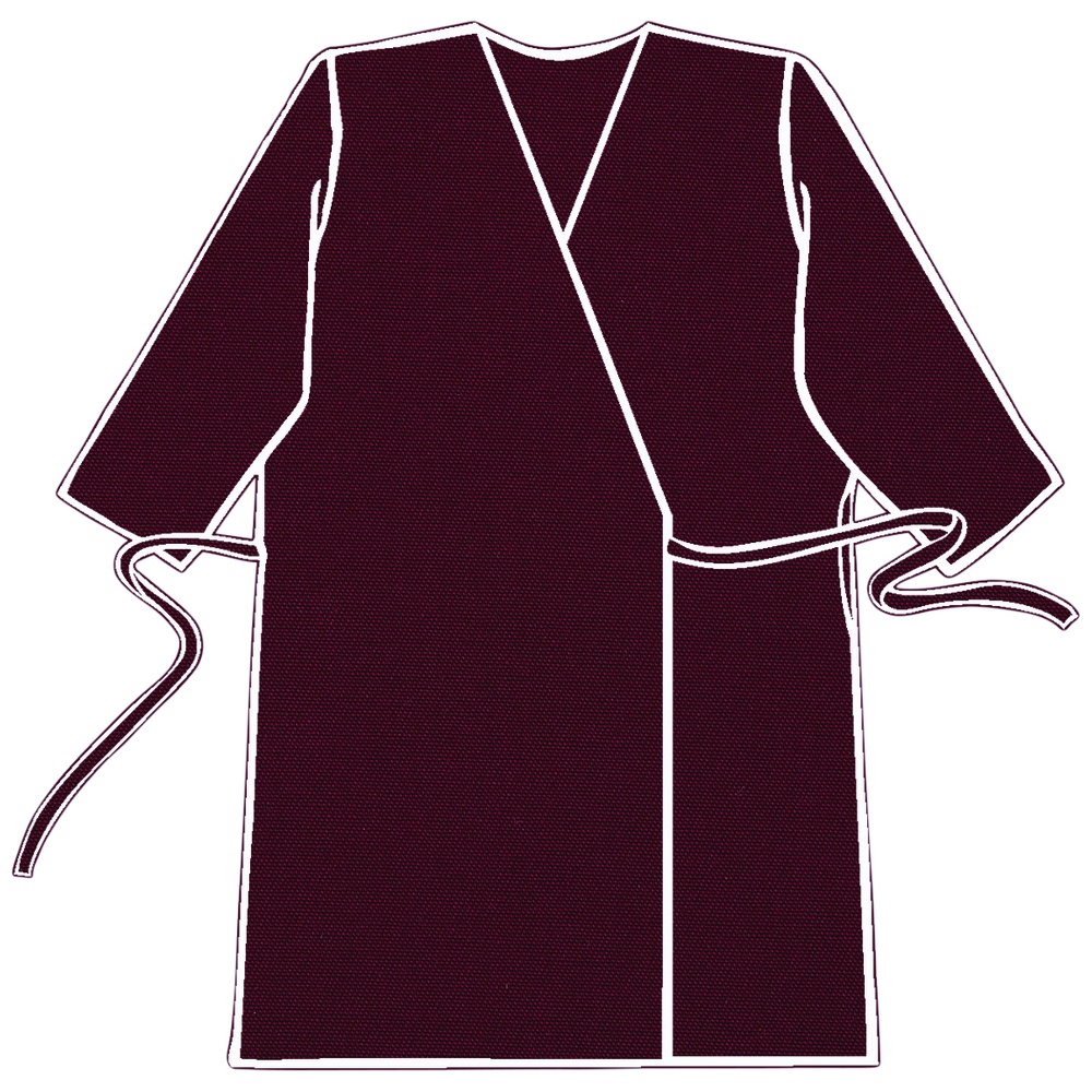 Southern Apparel Inc. Wrap-Around Butcher Frocks, 3/4 Length Sleeves, No Pockets, 5 Ounce