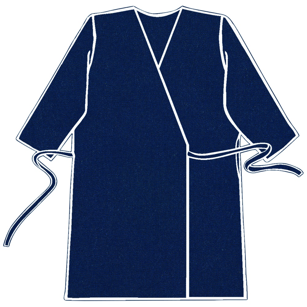 Southern Apparel Inc. Wrap-Around Butcher Frocks, 3/4 Length Sleeves, No Pockets, 5 Ounce