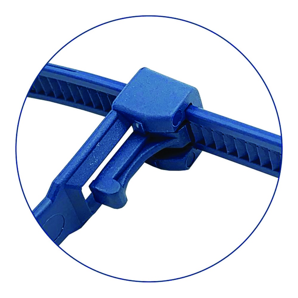 Detectamet Metal Detectable Zip Ties, Pack of 100