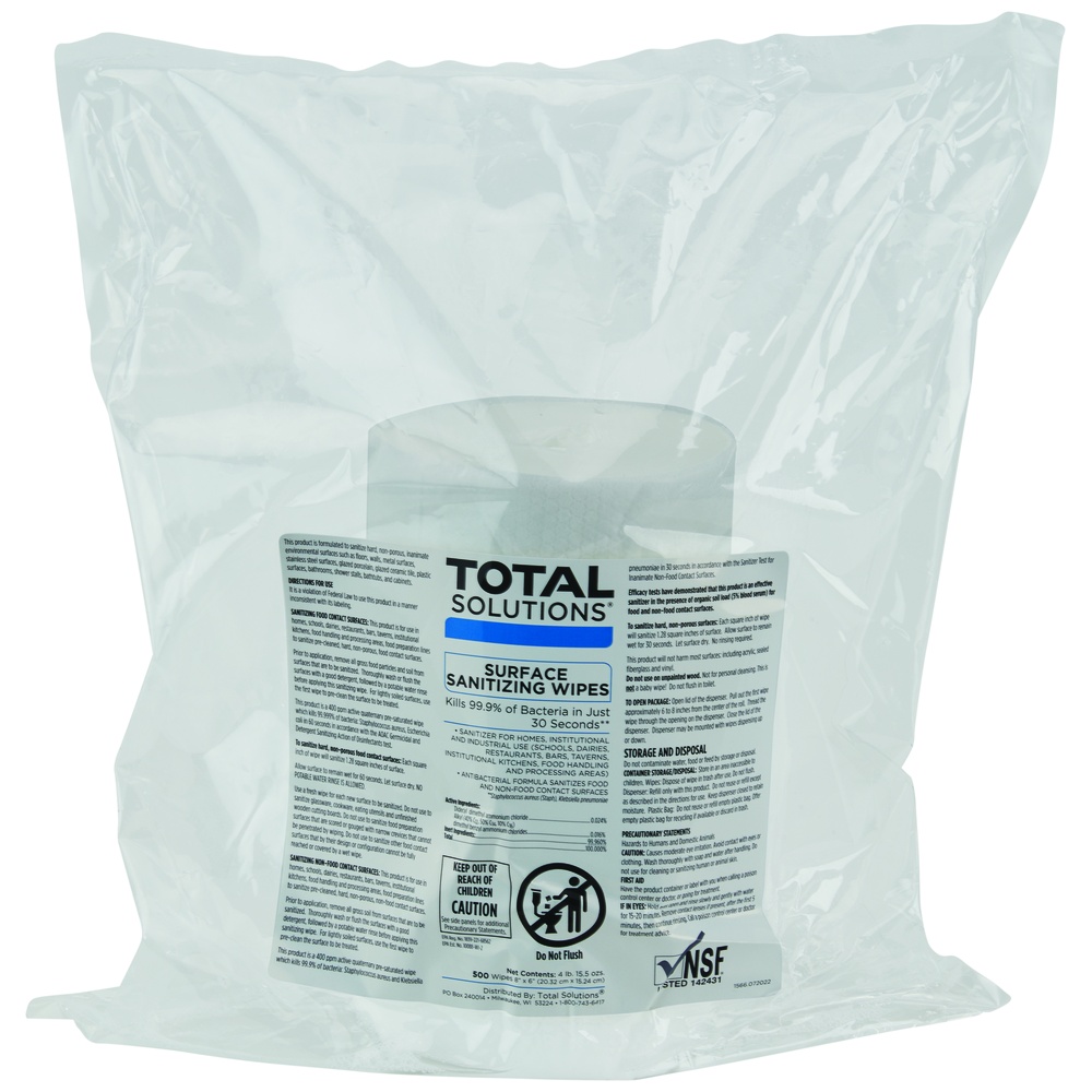 Athea® Laboratories Total Solutions Surface Sanitizing Wipes, Refill