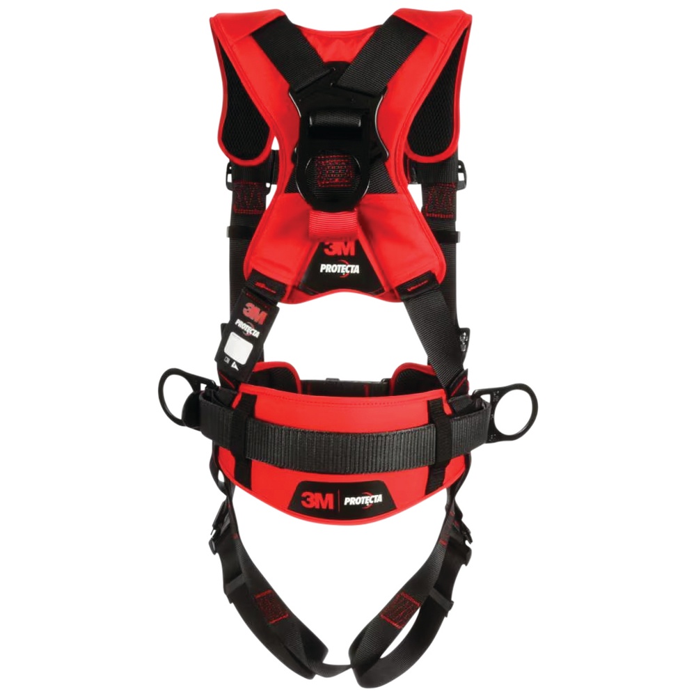 3M™ Protecta® P200 Comfort Construction Climbing/Positioning Safety Harness, Pass-Through