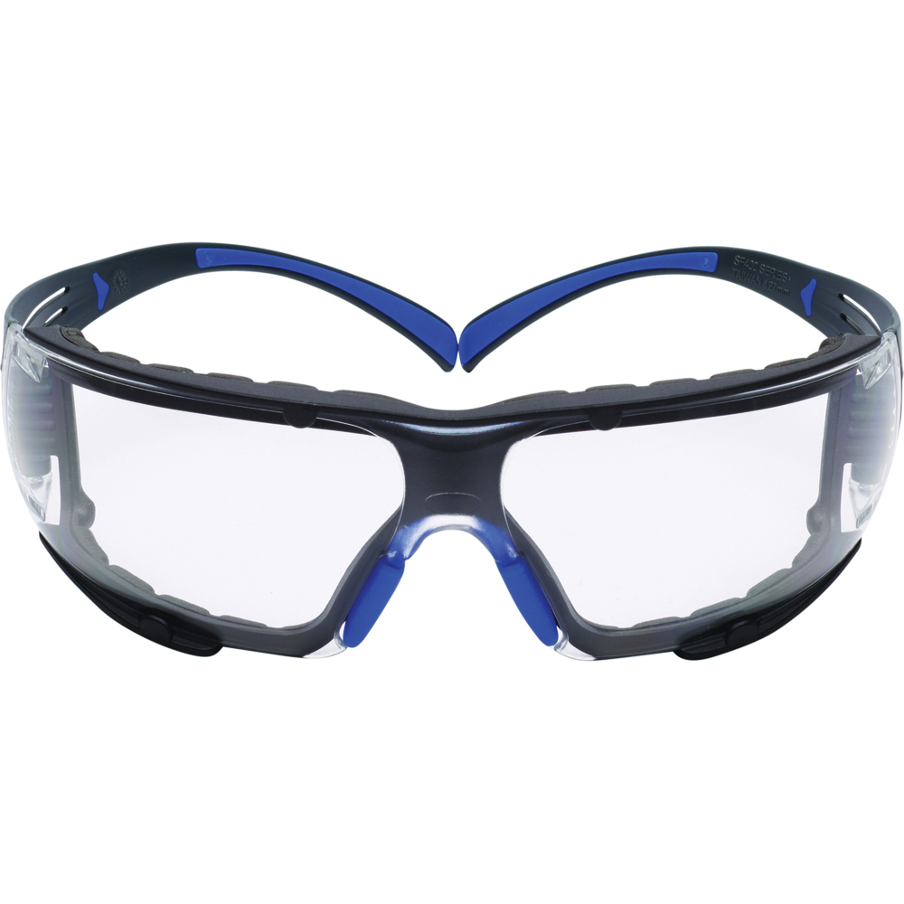 3M SecureFit Safety Glasses w/ Foam Gasket & Clear Scotchgard Anti-Fog Lens