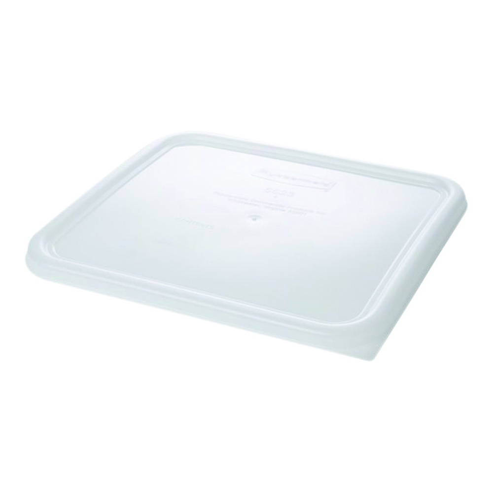 Rubbermaid White LDPE Lid for Square Storage Containers, 12 - 22 Qt