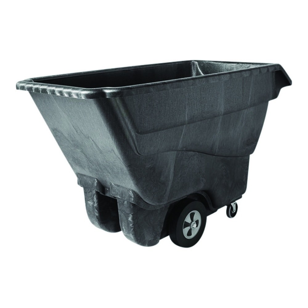 Rubbermaid Commercial Structural Foam Tilt Truck, Standard Duty, Black