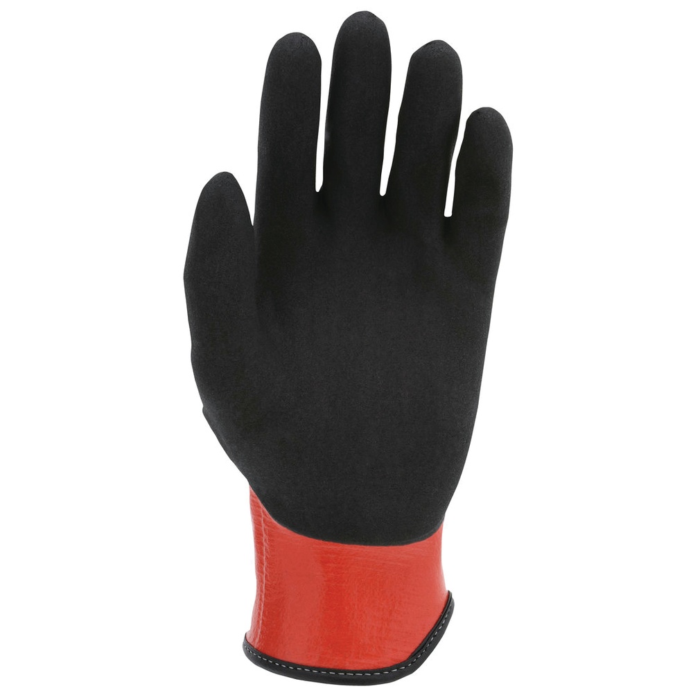 MCR Safety N96785 Ninja® BNF Work Gloves, Double Coated, 18 Gauge, Black/Red