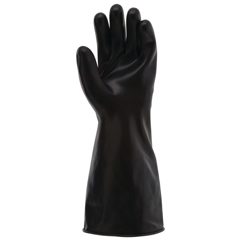 MCR Safety Butyl Rubber Gloves, 14 Mil, 14in, Black