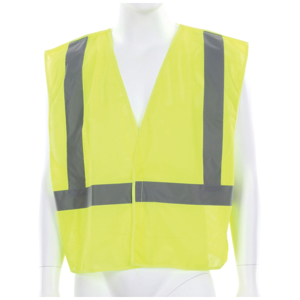 MCR Safety Class 2 Mesh Breakaway Safety Vest, Hi-Vis Yellow