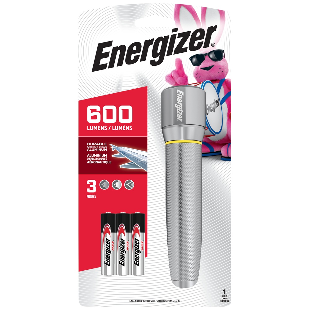 Energizer Vision HD Flashlight 600 Lumen 3 Mode Energizer Vision HD Flashlight 600 Lumen 3 Mode
