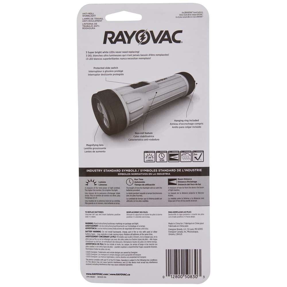 Rayovac Workhorse Flashlight 20 Lumen LED