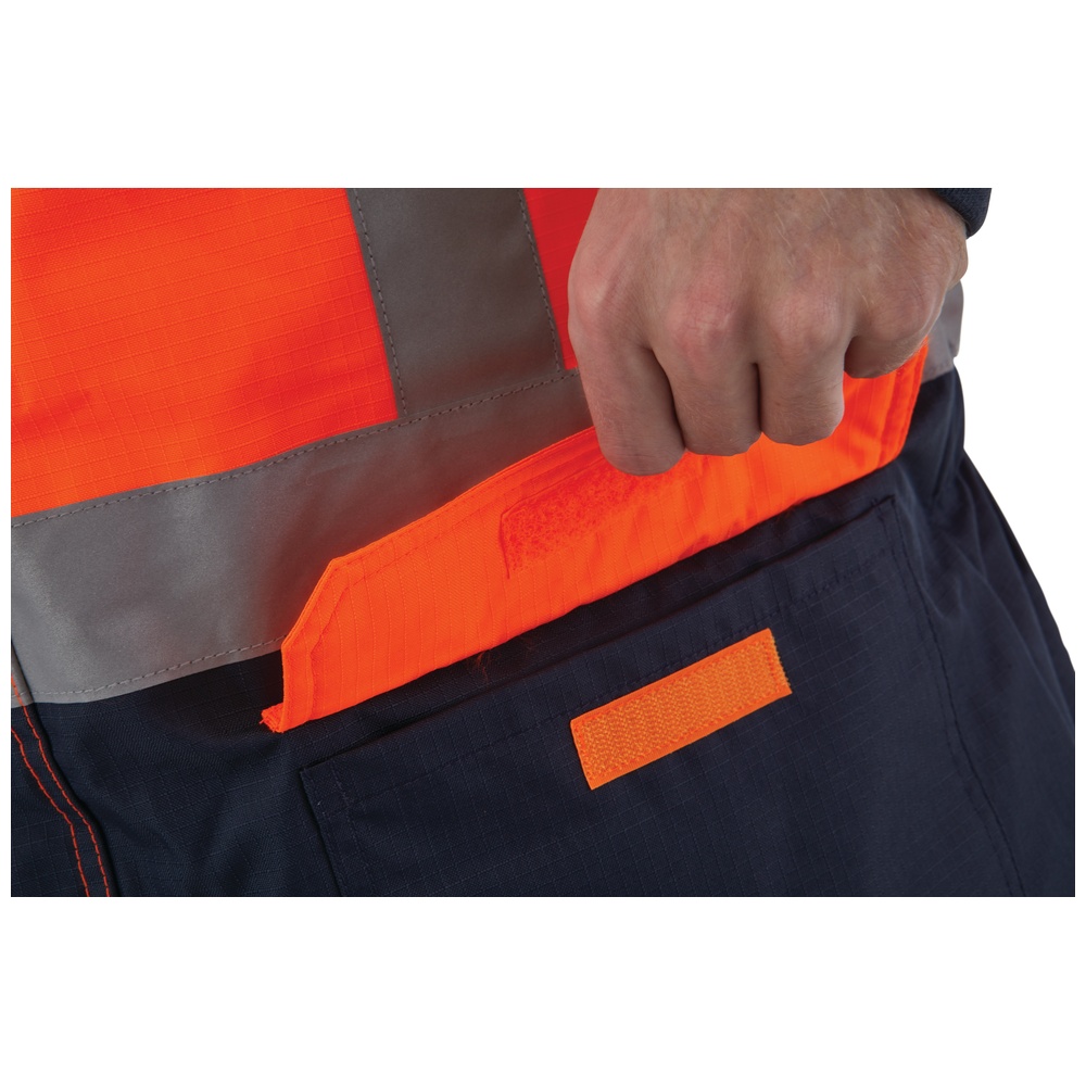 PIP Bisley® Hi-Vis X-Back Extreme Cold Jacket, Hi-Vis Orange/Navy