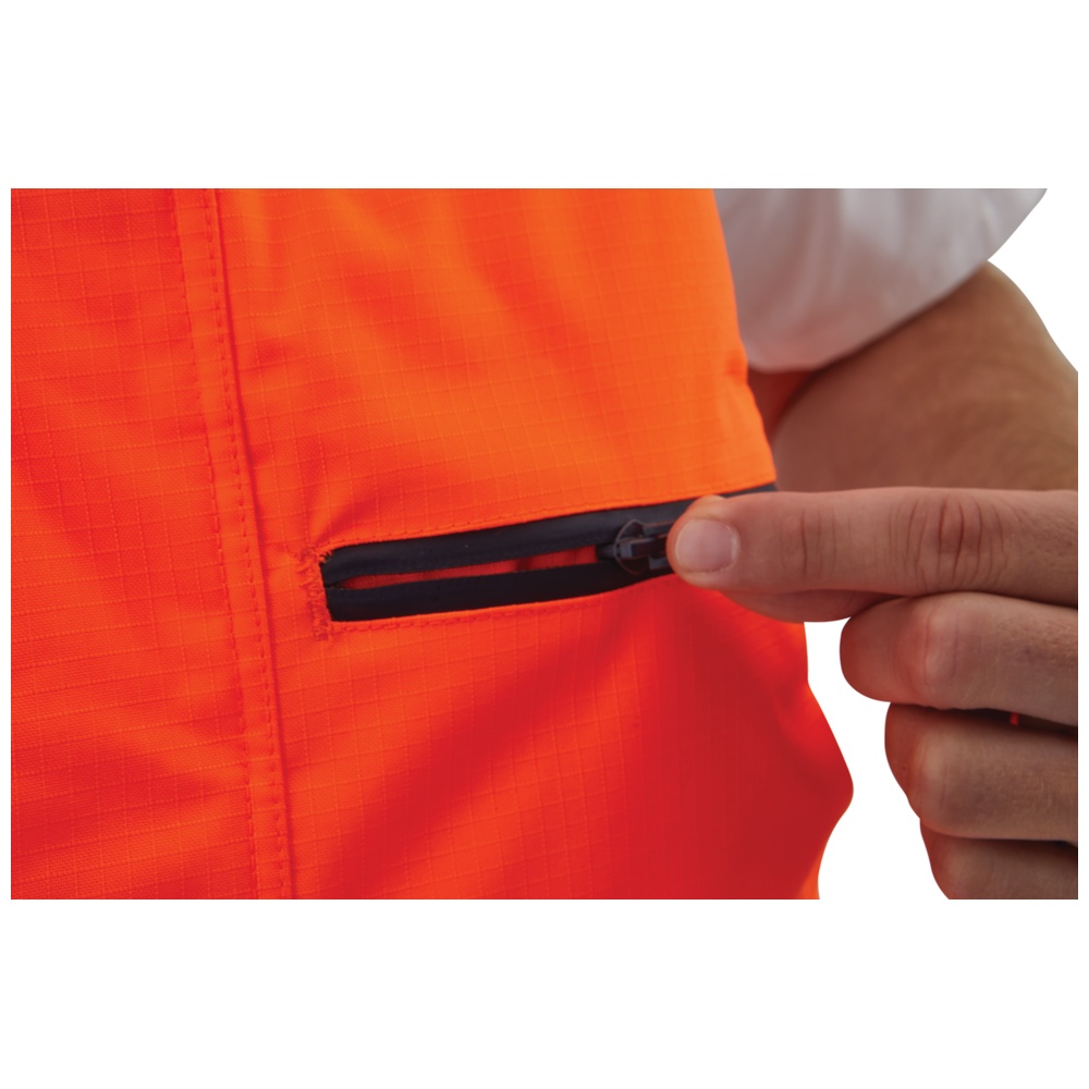 PIP Bisley® ANSI Class E Extreme Cold Bib Overall, Fluorescent Orange/Navy